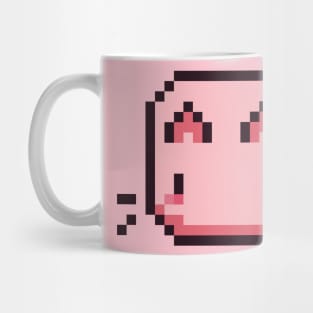 Pink Pixel Cat - Kawaii Retro Pixel Art Mug